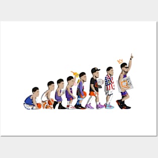 Evolution of Devin Booker Posters and Art